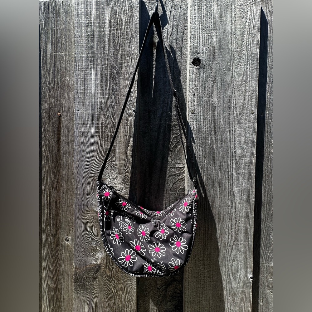 Keith Haring Uniqlo Round Mini Shoulder Crossbody Bag Floral